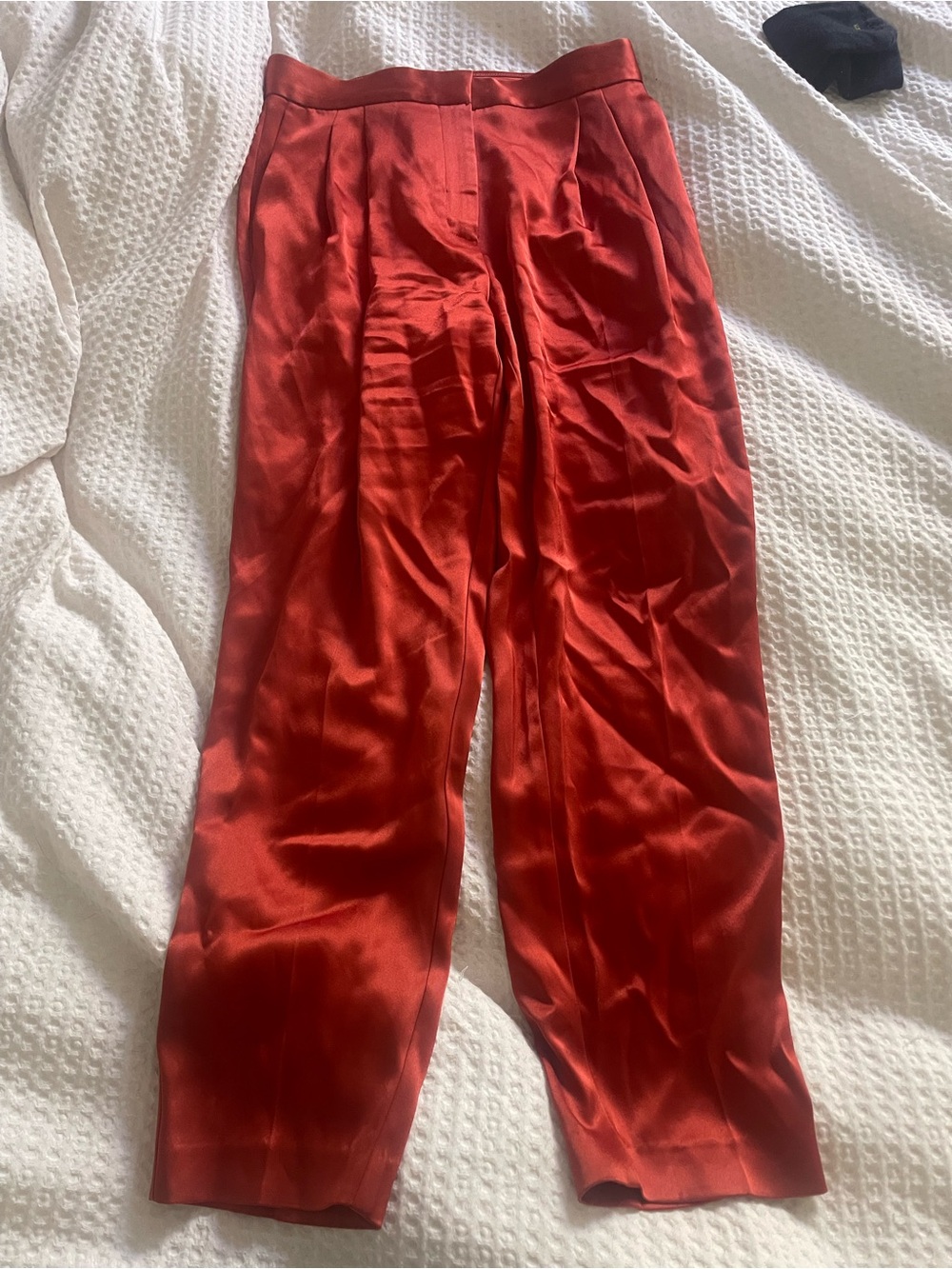 Babaton Rust-Red Satin Trousers